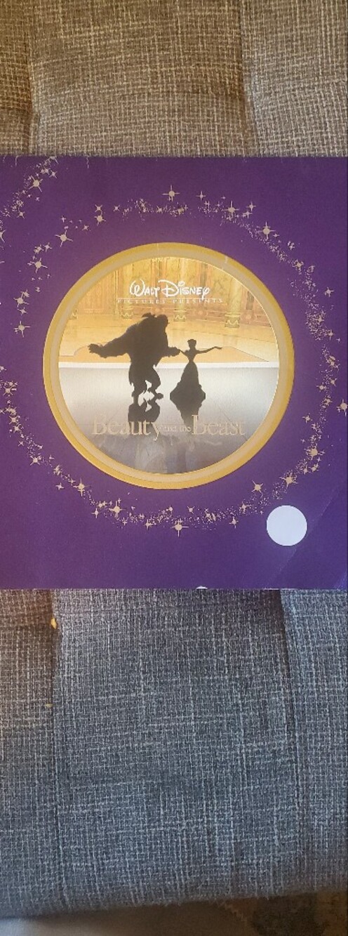 Walt Disney Beauty and the Beast Collector Box Prints 2002- Purple & Gold